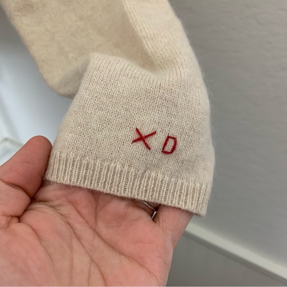 Frances Valentine Floral Intarsia Angora Lambswool Sweater Women’s S Pink Art - Picture 13 of 17